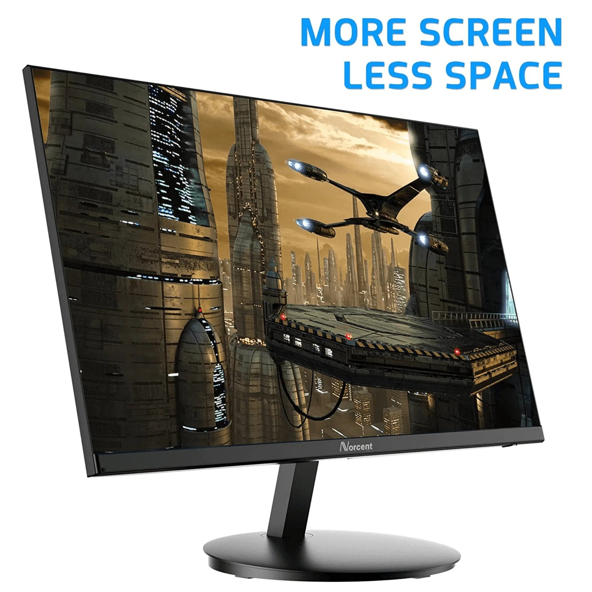 24 Inch Frameless Computer Monitor FHD 75HZ VA with Built - In Speakers - Lone Star PC