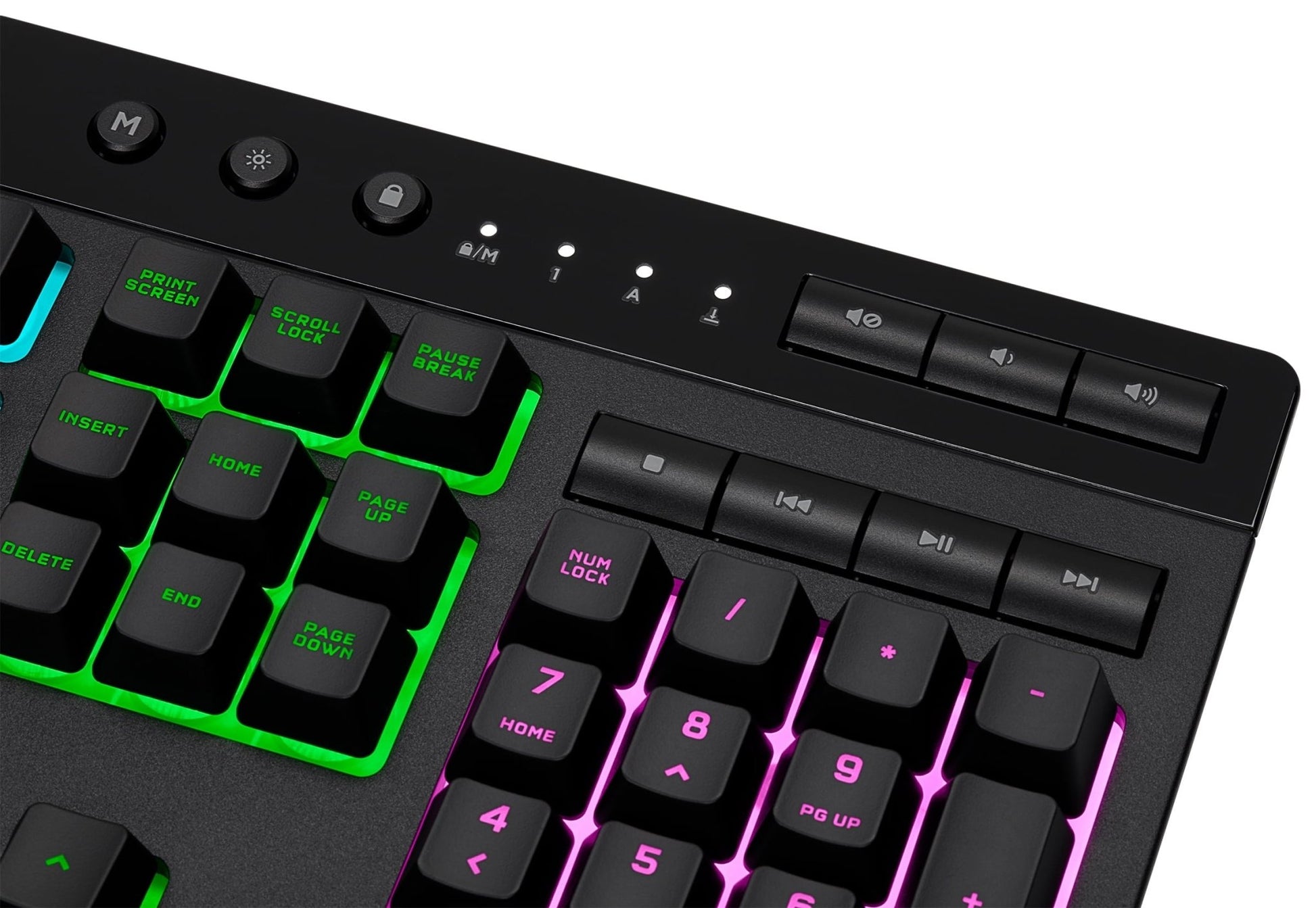 K55 RGB Pro Gaming Keyboard - Dynamic RGB Backlighting, Six Macro Keys with Elgato Stream Deck Software Integration - Lone Star PC