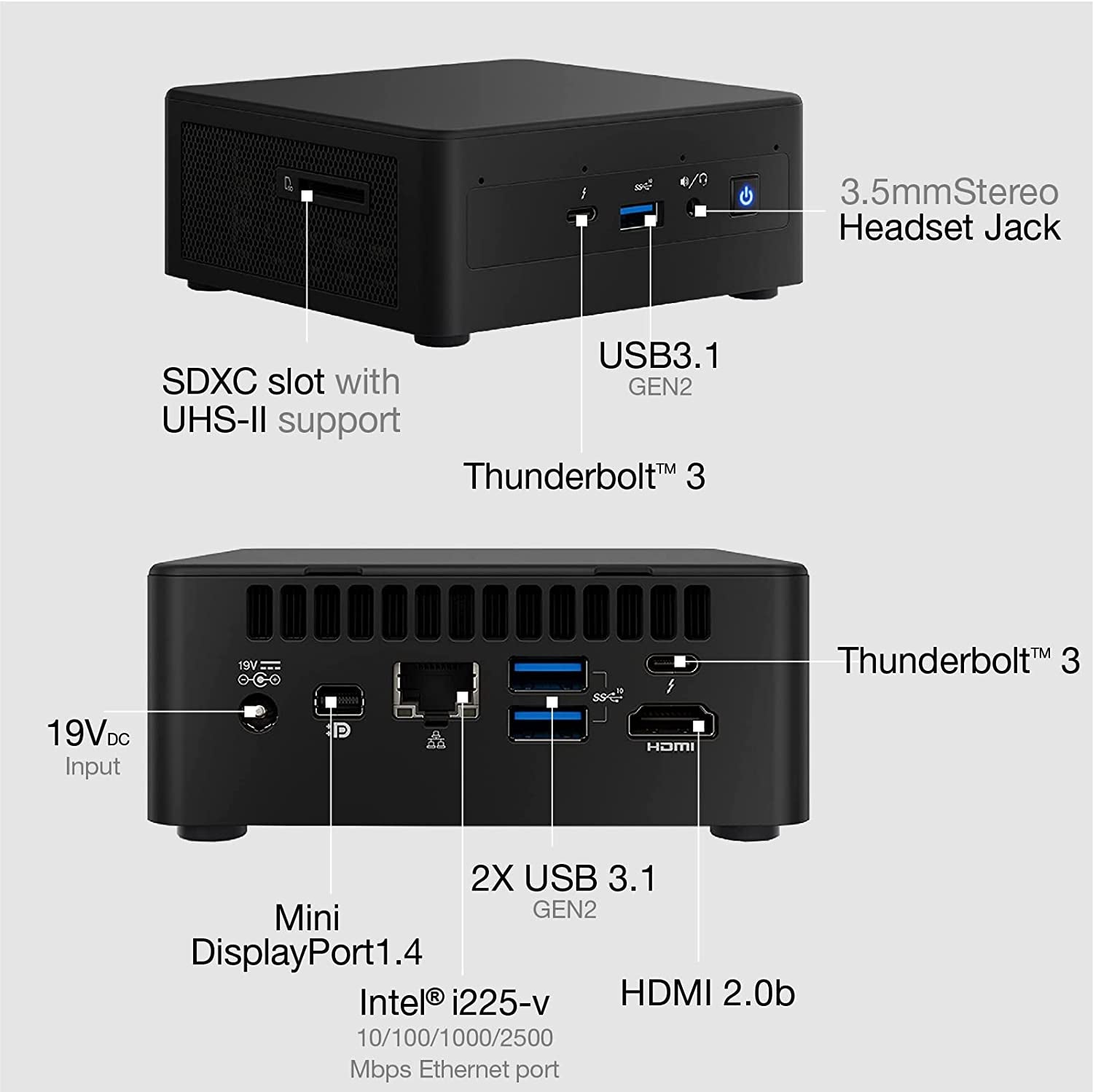 NUC Nuc11Pahi7 Mini Pc/Htpc,Mini Computer,Four - Core I7 1165G7 - up to 4.7 Ghz Turbo,Nvme SSD DDR4 Ram,Wifi 6, BT 5.2 Thunderbolt 3,8K Support,Quadruple Monitor(16Gb+256Gb) - Lone Star PC