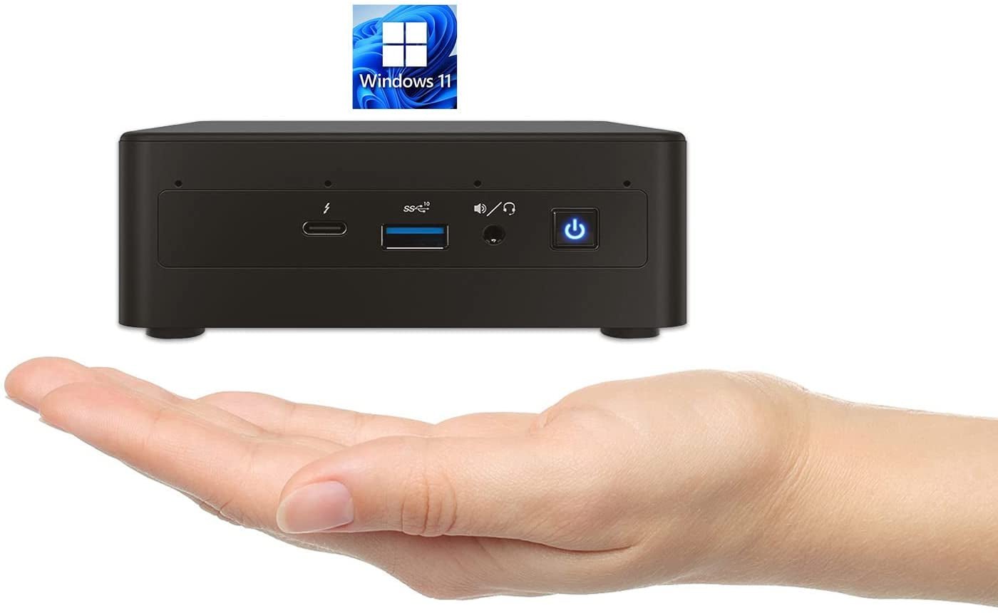 NUC Nuc11Pahi7 Mini Pc/Htpc,Mini Computer,Four - Core I7 1165G7 - up to 4.7 Ghz Turbo,Nvme SSD DDR4 Ram,Wifi 6, BT 5.2 Thunderbolt 3,8K Support,Quadruple Monitor(16Gb+256Gb) - Lone Star PC