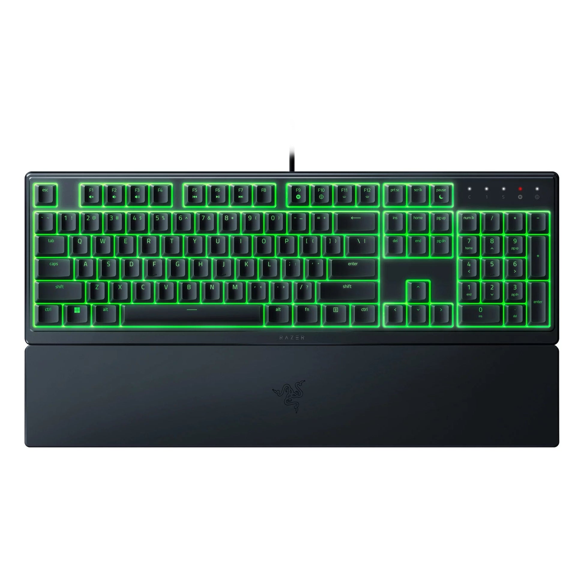 Ornata V3 X Full - Size Wired Membrane Gaming Keyboard for PC, Chroma RGB, Wrist Rest, Black - Lone Star PC